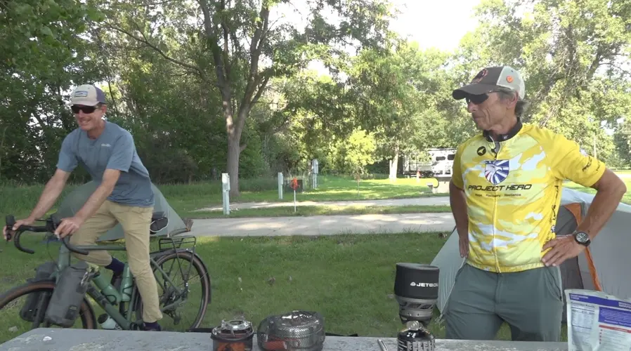 Bicyclist traveling across the nation rides through Nebraska
