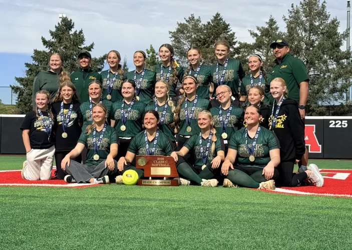 Kearney Catholic secures first ever softball state title, tops Bishop Neumann 3-0