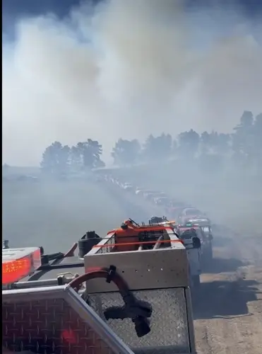 High winds push Log Road Fire near Crawford beyond containment lines