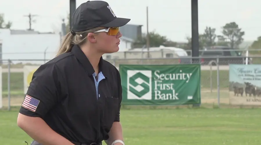 First female Nebraska American Legion umpire takes the field