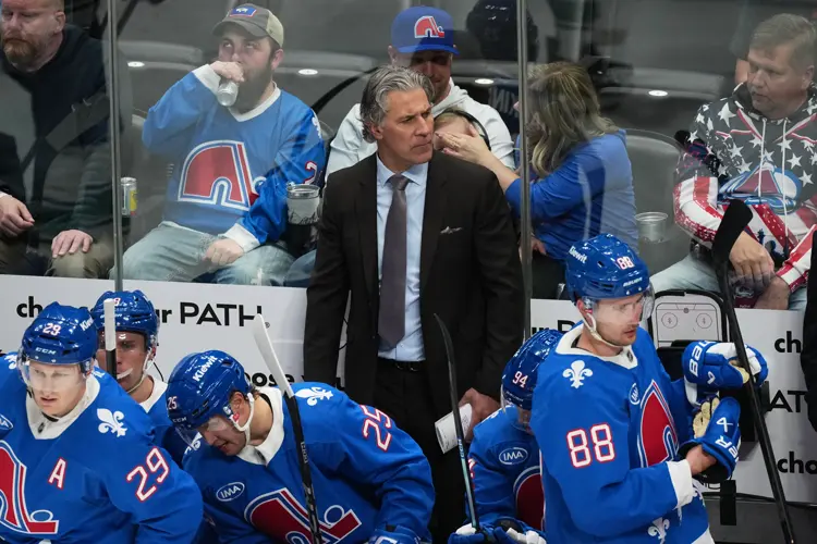 Colorado sports notes: Avs coach Jared Bednar taken to hospital after being hit in his face with a puck