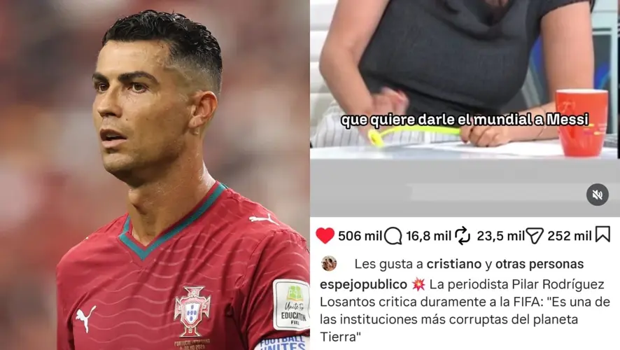 Cristiano Ronaldo enciende la polémica con un simple “like” que revive la rivalidad con Messi