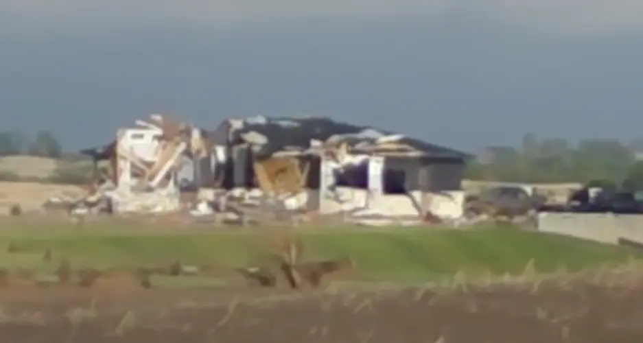 Tornado near St. Libory severely damages two homes, authorities say