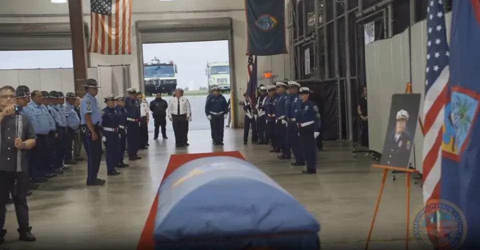 Late police chief Stephen Ignacio returns home