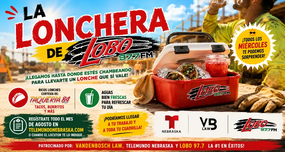 Participa en la Lonchera de Lobo 97.7 FM