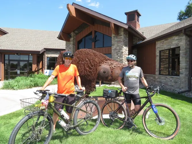A Nebraska photographer rode his bike from Texas to Canada. He did it for the cranes.