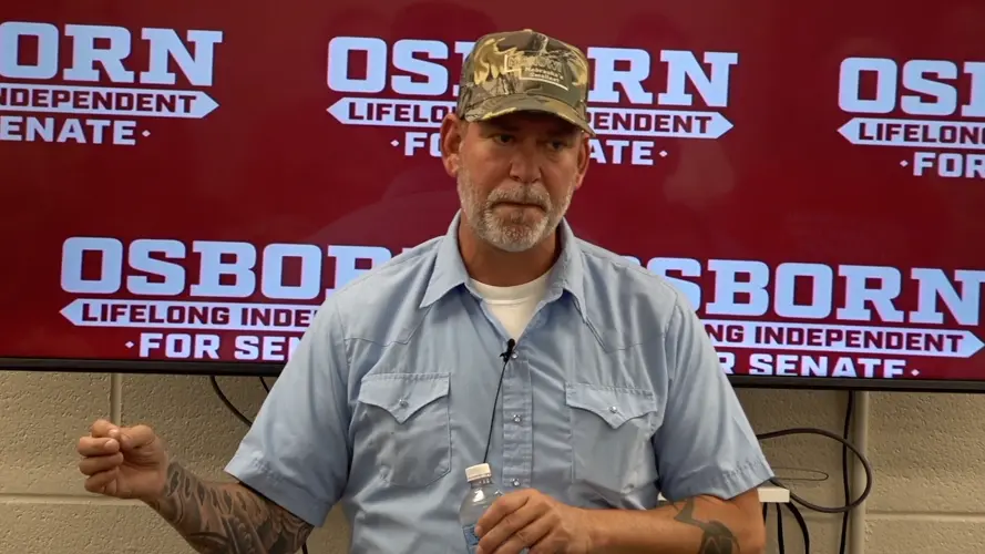 Osborn talks statewide tour, policy priorities at Fairbury town hall