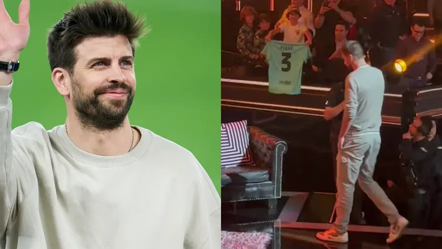 Piqué cae por un agujero durante gala y el momento se vuelve viral