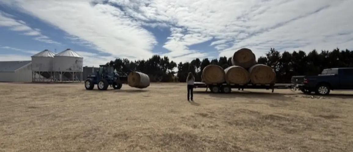 Central Nebraska rancher donates feed, fencing for fire victims