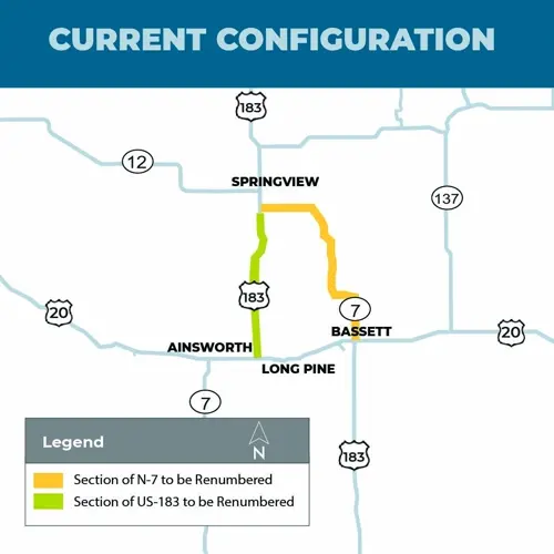 Highway changes coming to Ainsworth, Springview, Bassett areas