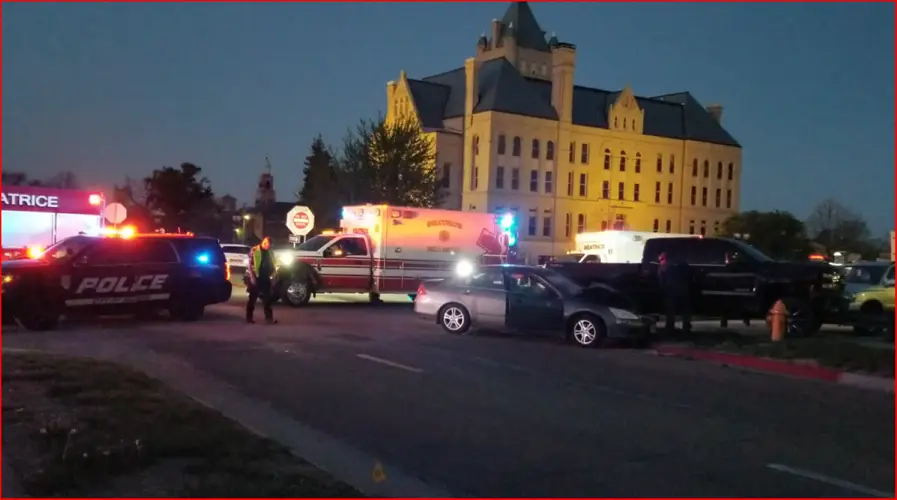 Early Morning Crash Near Gage County Courthouse