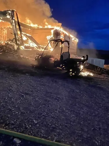 Fire crews battle massive structure fire, wind-driven grass fires north of Scottsbluff