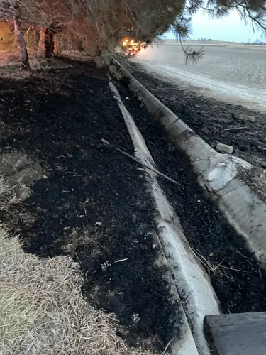 Grass fire quickly contained near Sugar Factory Road in Scottsbluff; Red Flag Warning issued for Tuesday