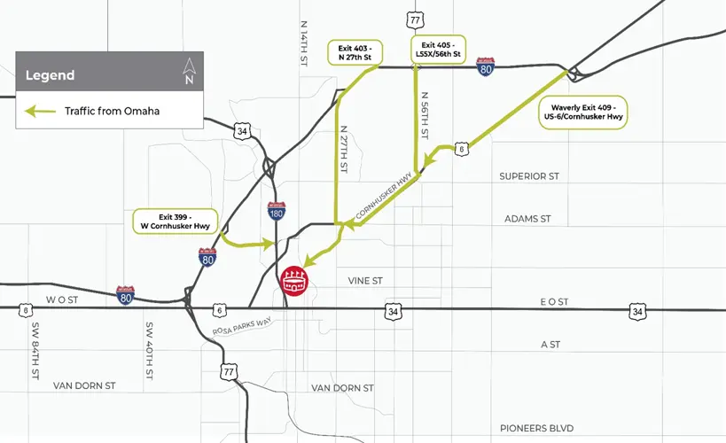 NDOT announces recommended routes for Husker fans traveling to Saturday’s game