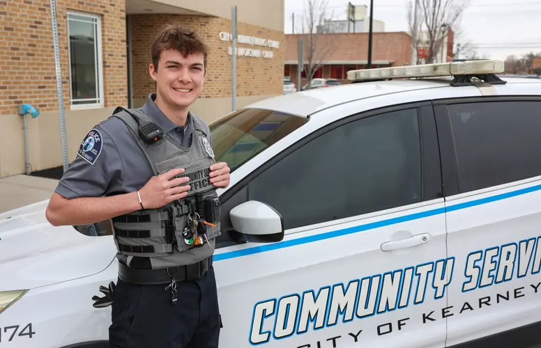 UNK junior Zach Arner serves the community while earning criminal justice degree