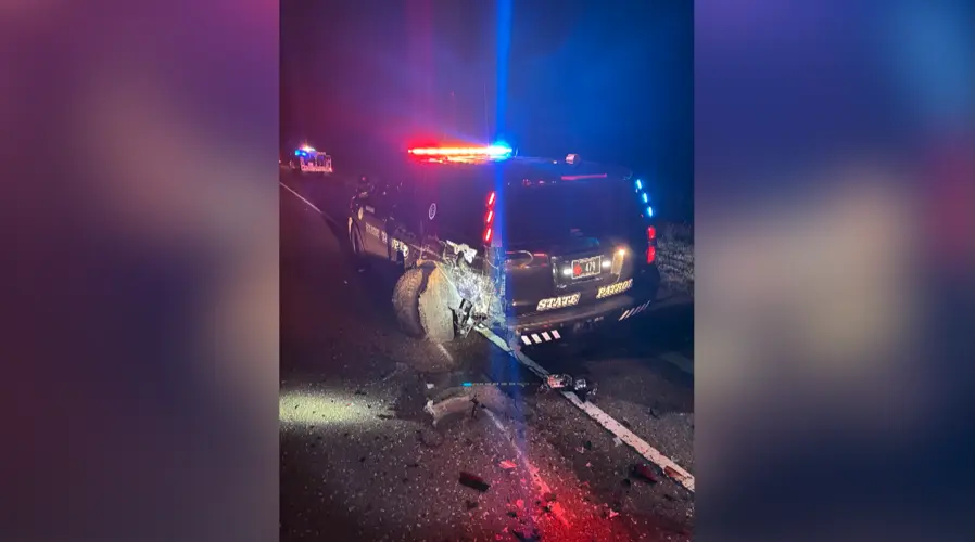 I-80 crash west of Maxwell leads to fire, second crash involving trooper