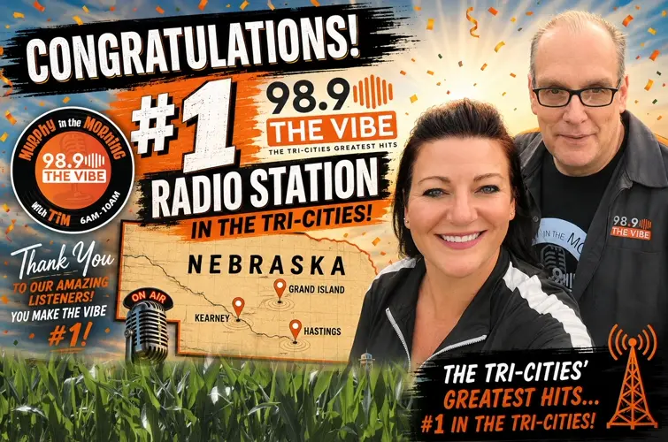 98.9 The Vibe holds #1 spot in Tri-Cities ratings