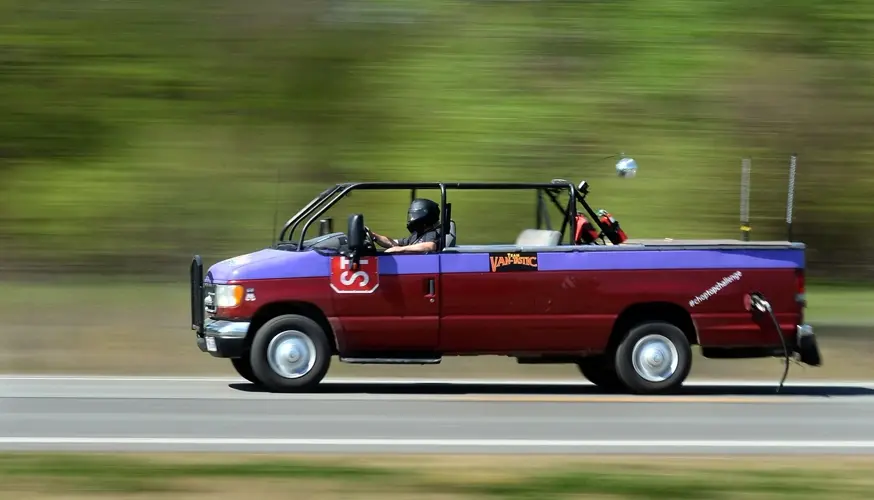 Nebraskans take chop-topped former church van on crazy, 3,500-mile ride