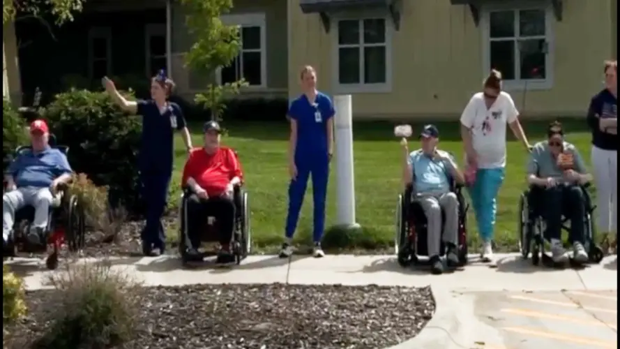 Patriot Parade rolls by Central Nebraska Veterans Home
