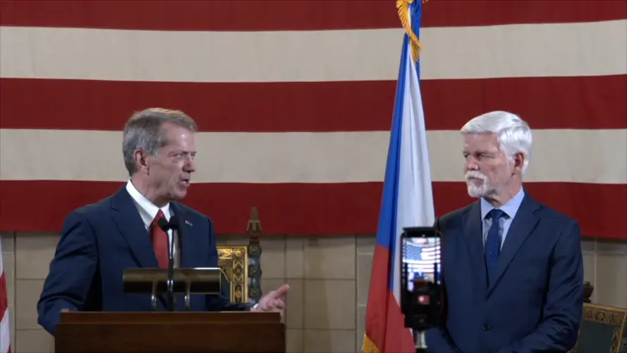 Czech President Pavel's trip to Nebraska concludes with joint presser alongside Pillen