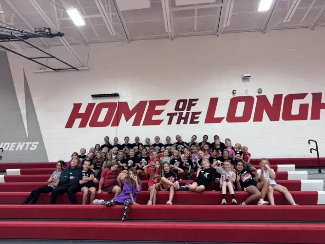 Kimball Cheer Team hosts Annual Mini Cheer Camp