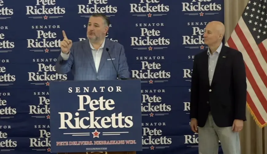 Ted Cruz backs Pete Ricketts, says Nebraska race could decide Senate control