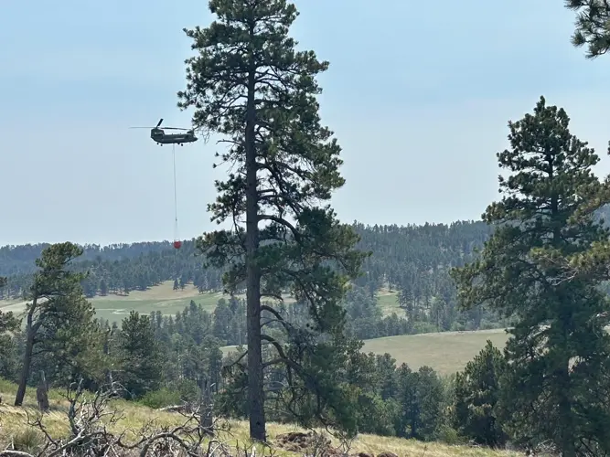 Log Road Fire near Crawford fully contained
