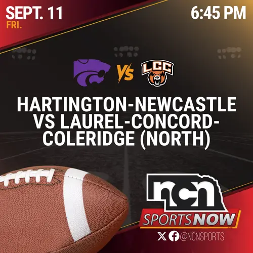 SEPT 11 (6:45 PM CT) - Hartington-Newcastle vs Laurel-Concord-Coleridge (NCN TV)