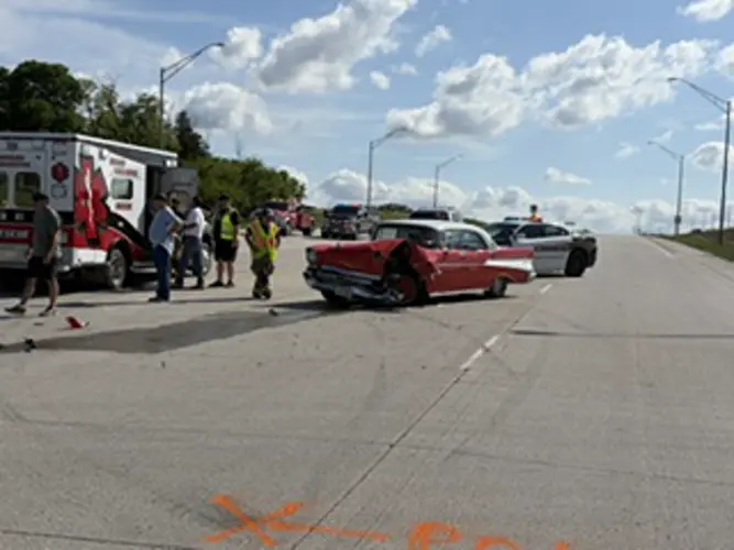 Four injured in crash involving classic car in Stanton County
