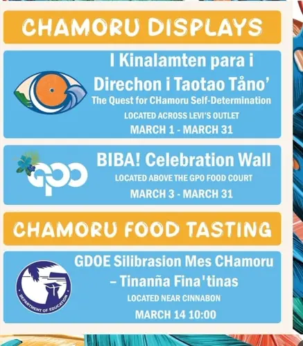 Chamorro Month displays