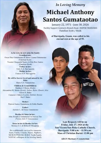 Michael Anthony Santos Gumataotao