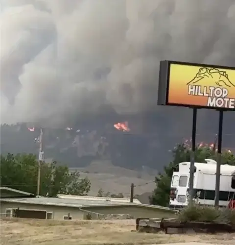 Wildfire near Crawford grows to more than 23,000 acres, prompting evacuations