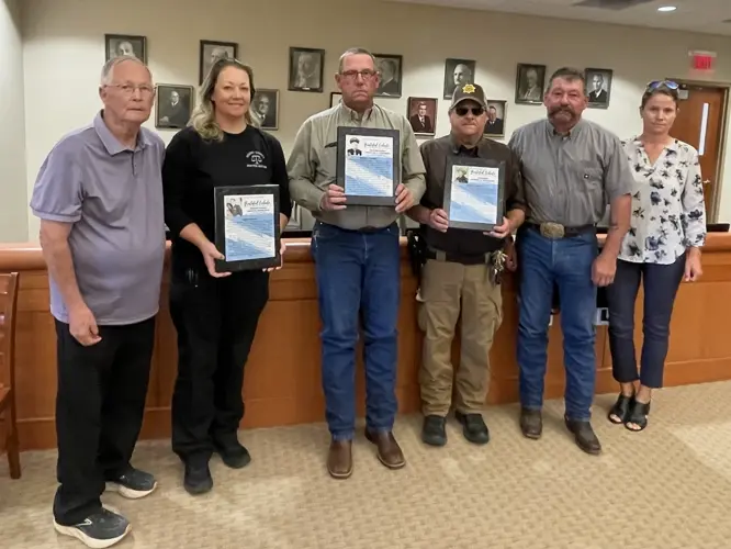 Three former Cherry County law enforcement officers honored