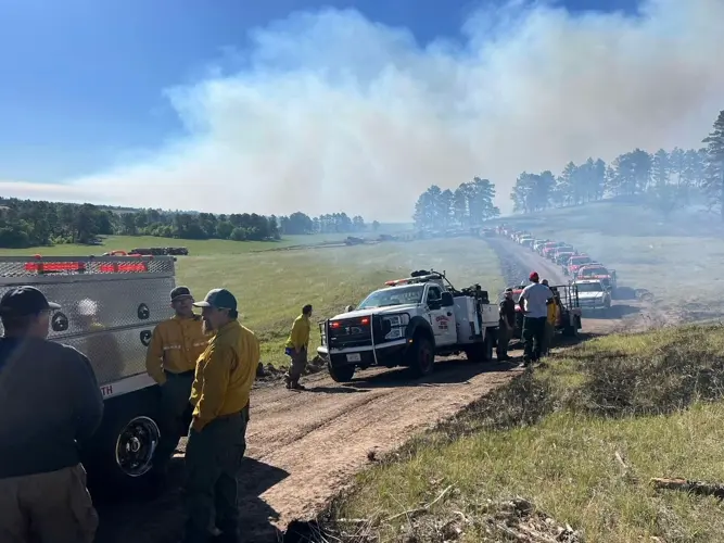 Gov. Pillen declares emergency for Sioux County as Log Road Fire burns more than 1,000 acres