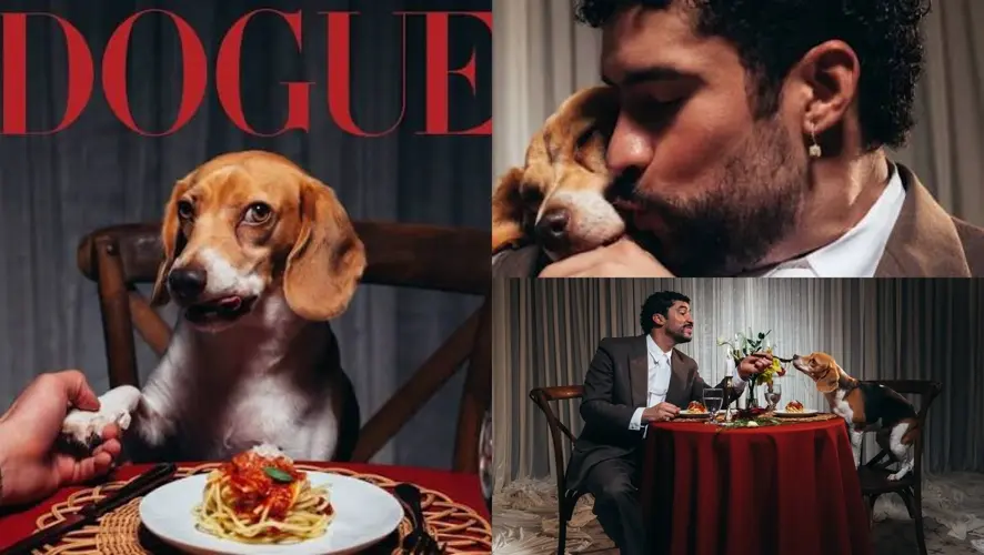 La perrita de Bad Bunny llega a la portada de “Dogue”