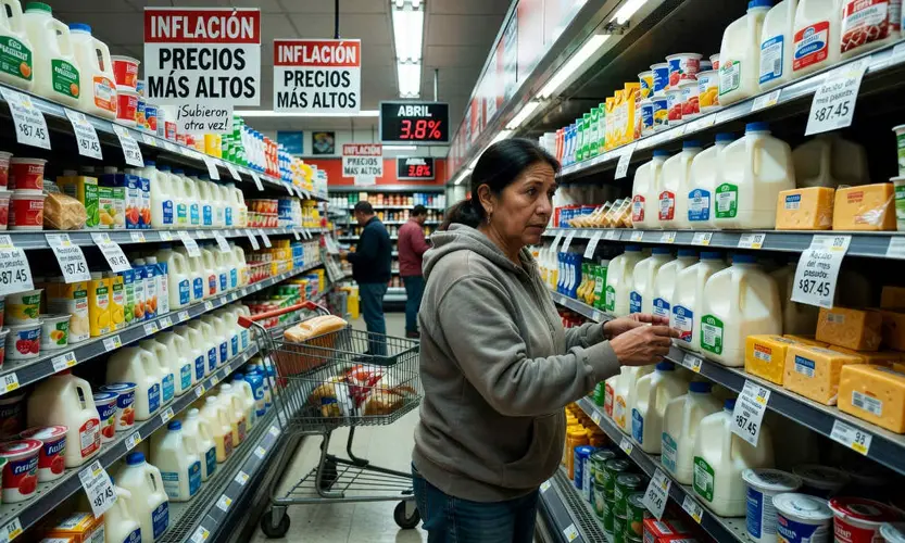 La inflación en EE.UU. sube al 3,8 % y supera el crecimiento de los salarios