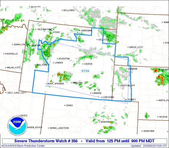 Severe thunderstorm watch: Forecasters warn of damaging winds, large hail and isolated tornadoes