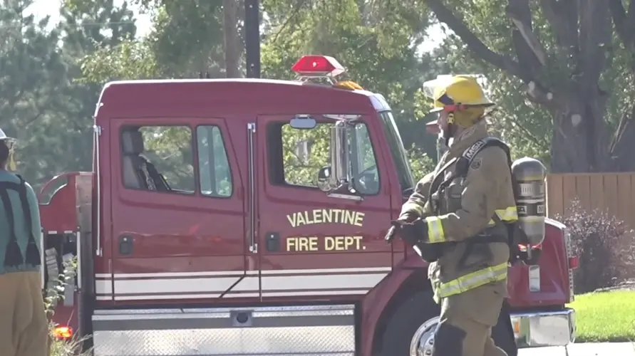 Vehicle fire prompts emergency response in downtown Valentine