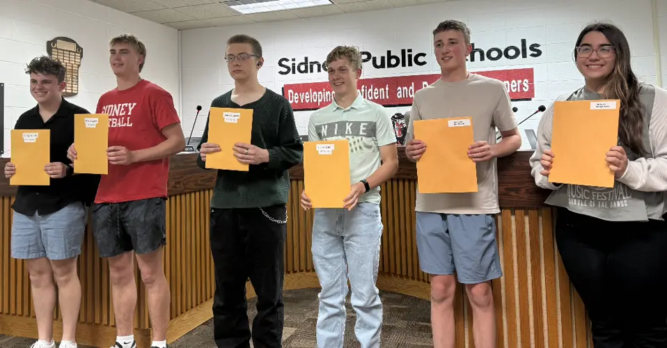 Sidney school board recognizes April students of the month
