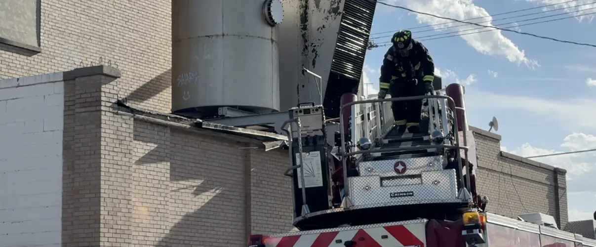 Firefighters respond to fire at former electricity plant
