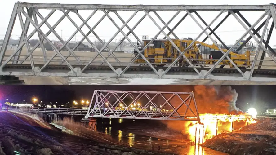 Lincoln trail reopens week after railroad bridge fire and collapse