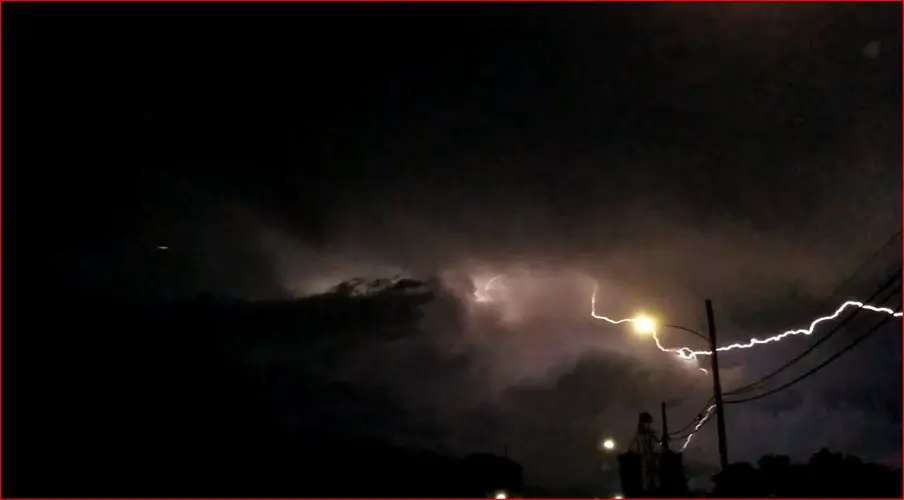 Natural fireworks kick off holiday weekend