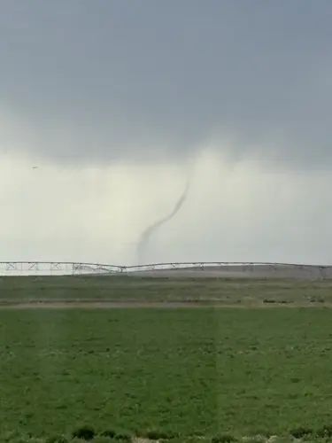 Hail hits Sidney and landspouts spotted near Wyoming-Nebraska border