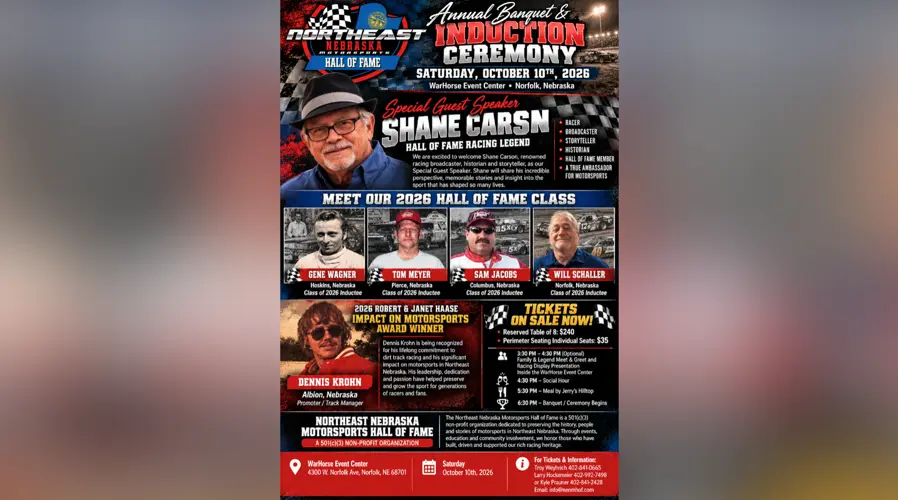 Northeast Nebraska Motorsports Hall of Fame announces 2026 induction class