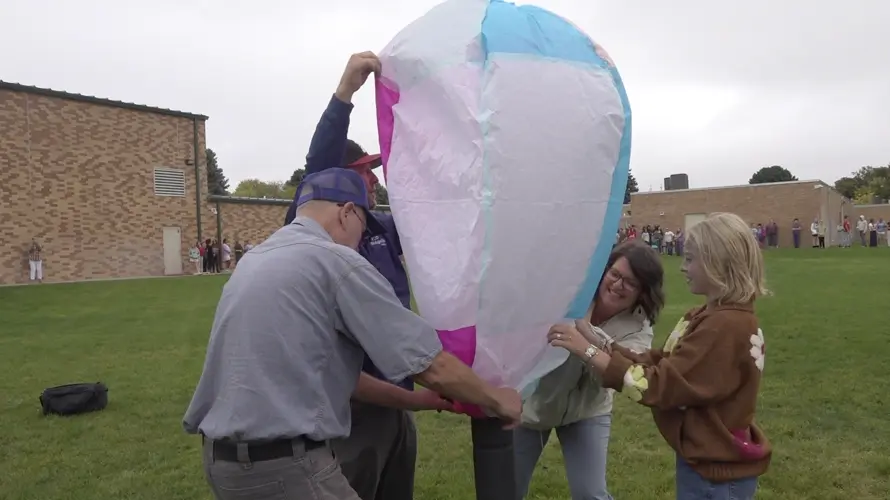 Valentine students take science lessons to new heights with homemade hot air balloons