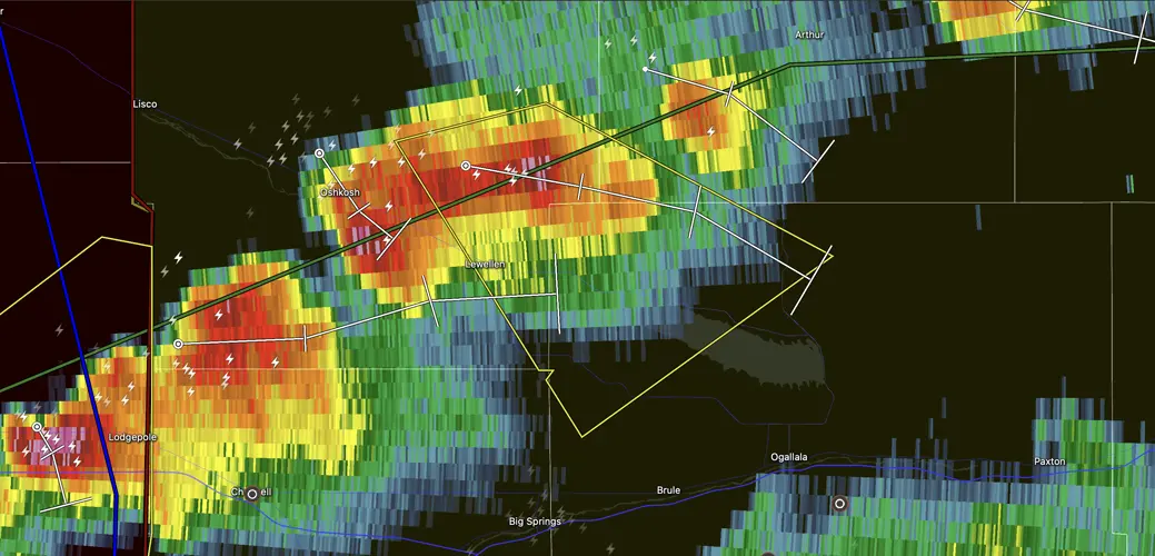 Severe Thunderstorm Warning for... Southwestern Arthur County in west central Nebraska... Northwestern Keith County in southwestern Nebraska... Southeastern Garden County in the Panhandle of Nebraska.