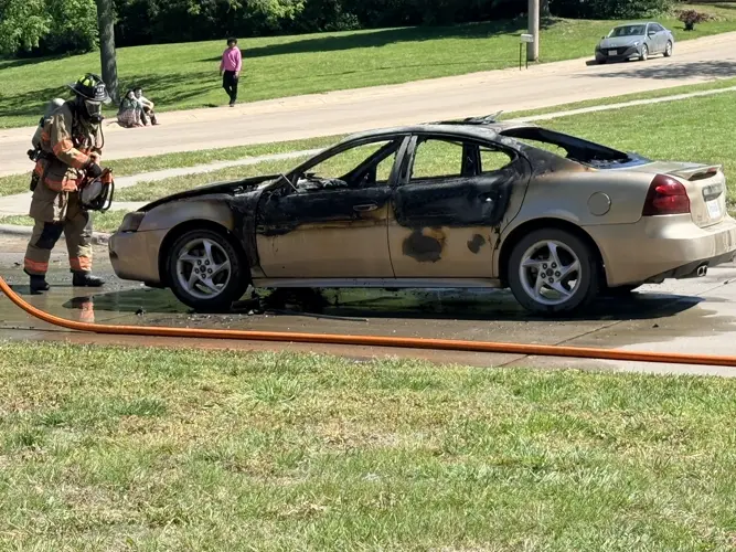 Beatrice Fire douses car blaze at Chautauqua Park