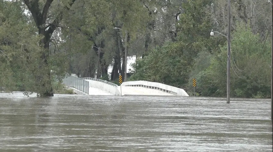 Flooding in Crete has begun with the Big Blue River expected to continue to rise