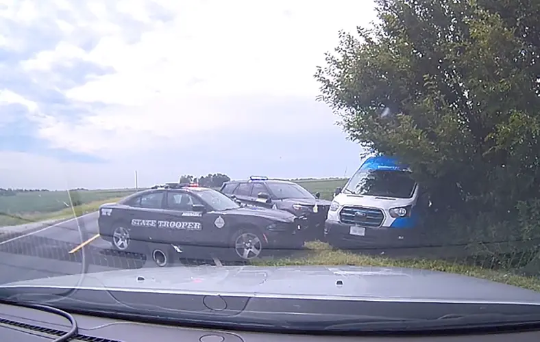 Omaha man arrested after pursuit in stolen delivery van on I-80