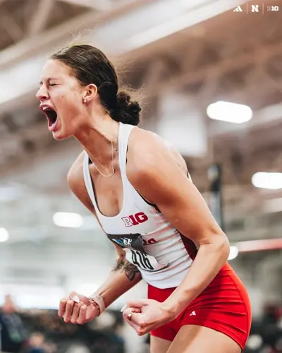 Leeling clears 6-0½ to finish second in high jump at Big Ten championships